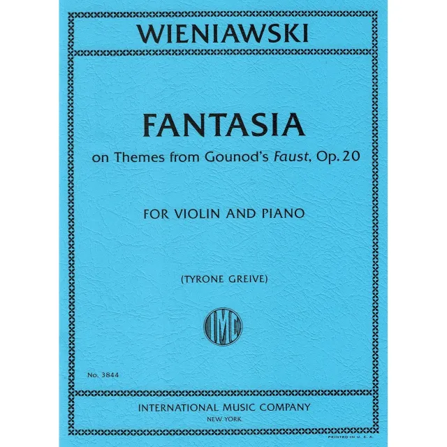 Wieniawski Fantasia Faust Op.20 Violine Klavier Greive Ausgabe
