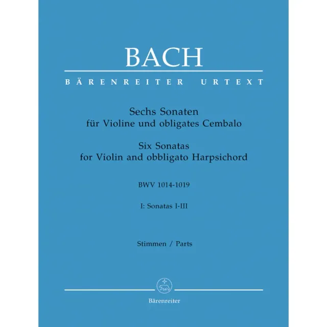 Bärenreiter Bach BWV 1014-1019 Vol.1 Violine Klavier