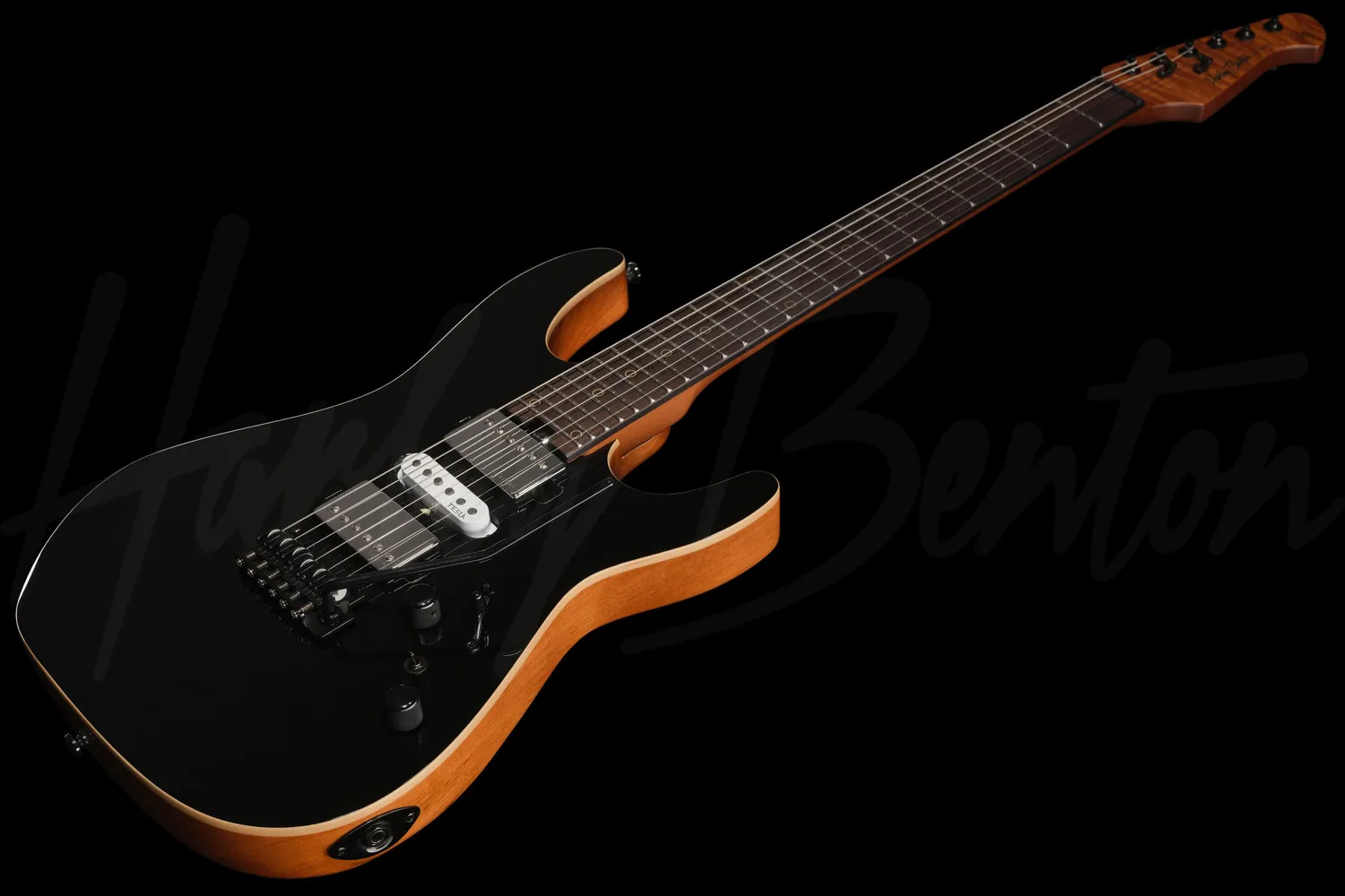 Harley Benton Fusion-IV HSH RW BM E-Gitarre Black Metallic HSH