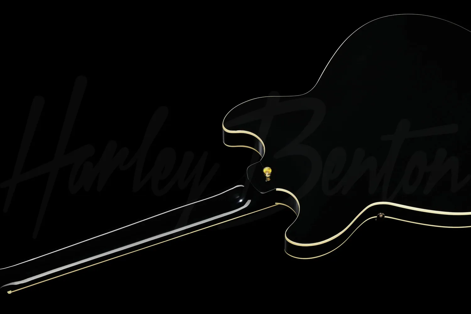 Harley Benton HB-35Plus Black Semi-Hollow E-Gitarre