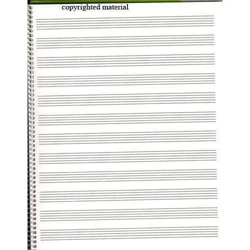Hal Leonard Standard Notenpapier Spiral Ringbindung 12-zeilig