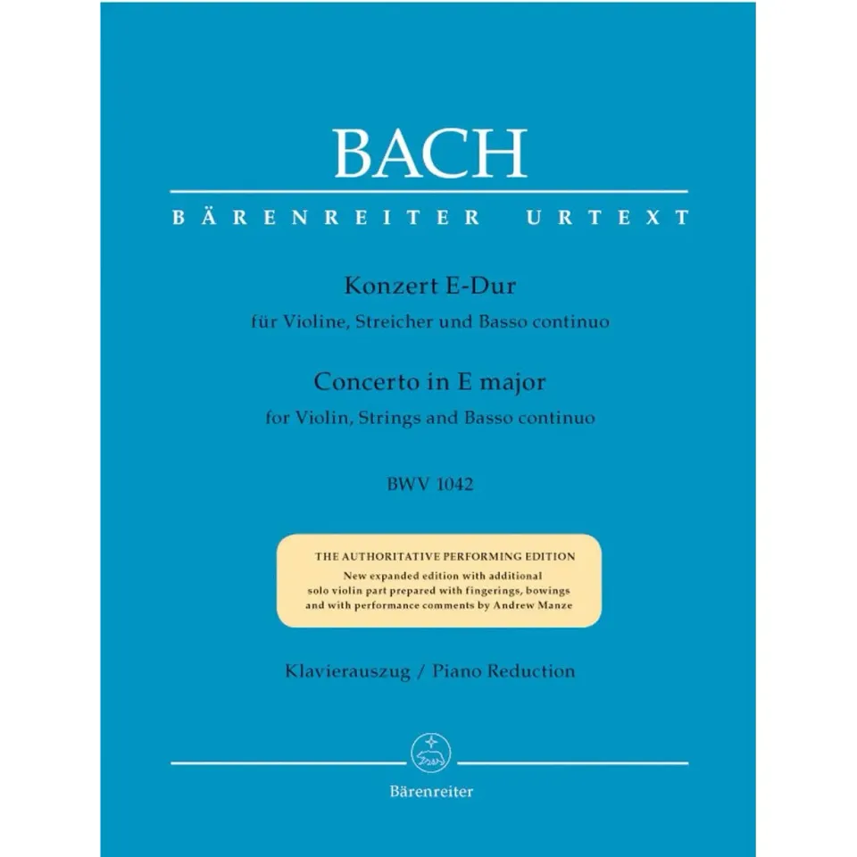 Bärenreiter Bach BWV 1042 Violinkonzert E-Dur Noten
