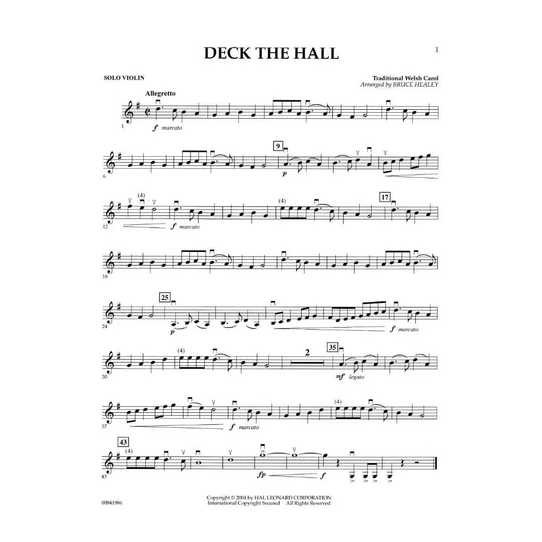 Hal Leonard Season of Carols Noten Violine Klavier