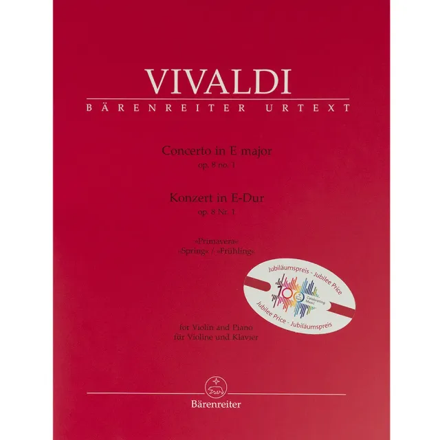 Bärenreiter Vivaldi Frühling Noten Violine Klavier E-Dur