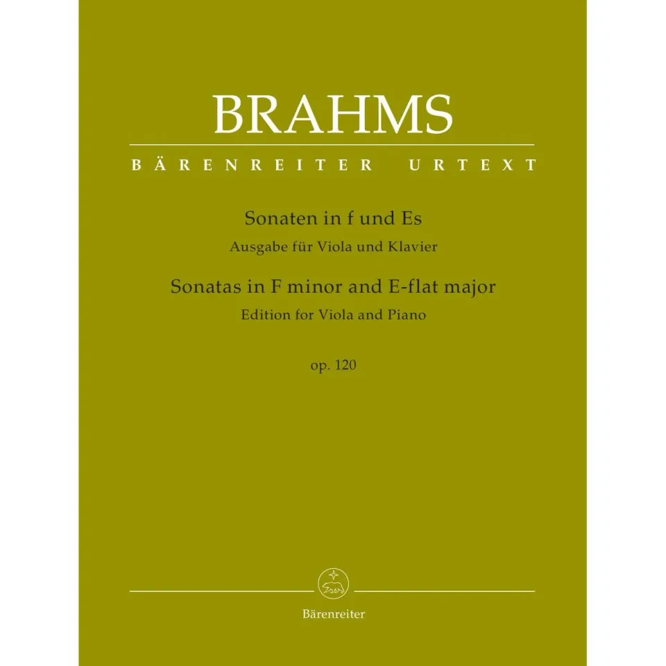 Brahms Sonaten Op 120 Viola Klavier Bärenreiter Urtext