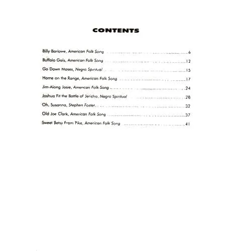 Shar Music Folk Songs USA Klaviernoten Partitur Starr
