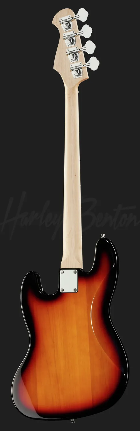 Harley Benton JB-20 SB E-Bass Sunburst Pappelkorpus
