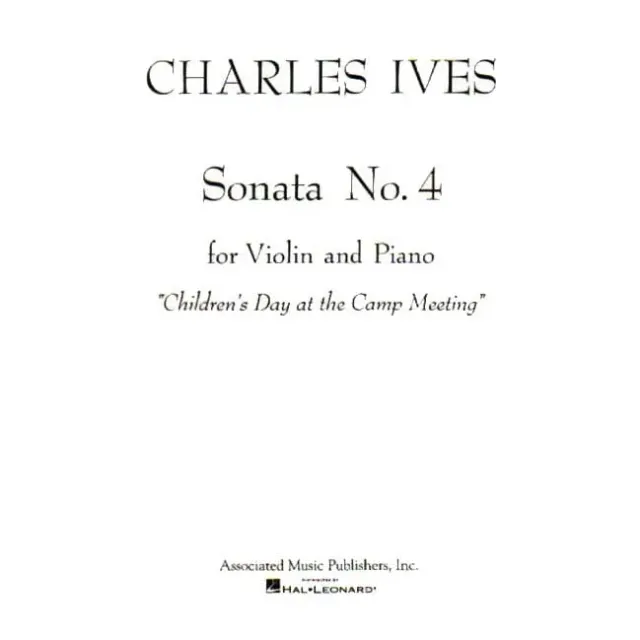 Associated Ives Sonata No 4 Noten Violine Klavier