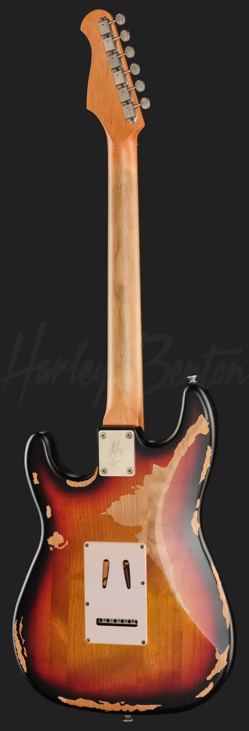 Harley Benton Classic Series ST-62HA E-Gitarre Sunburst Heavy Aged