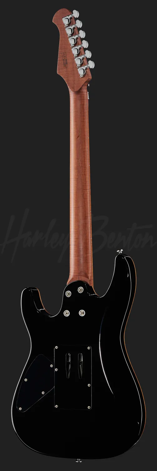 Harley Benton Fusion-III HH FR Roasted E-Gitarre Flame Cherry
