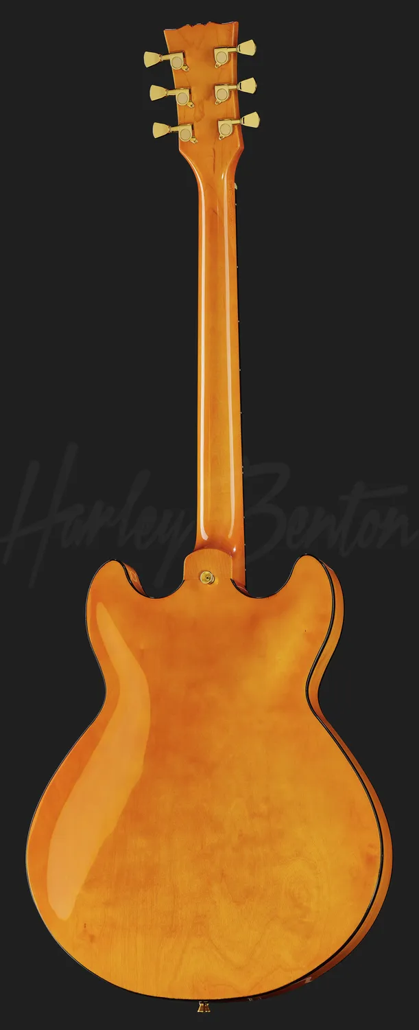 Harley Benton Deluxe HB-35Plus E-Gitarre Metallic Blue halbakustisch