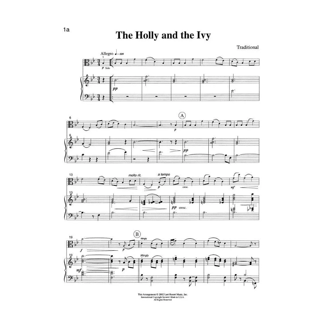 Shar Eighteen Christmas Solos Noten Viola Klavier Kelley