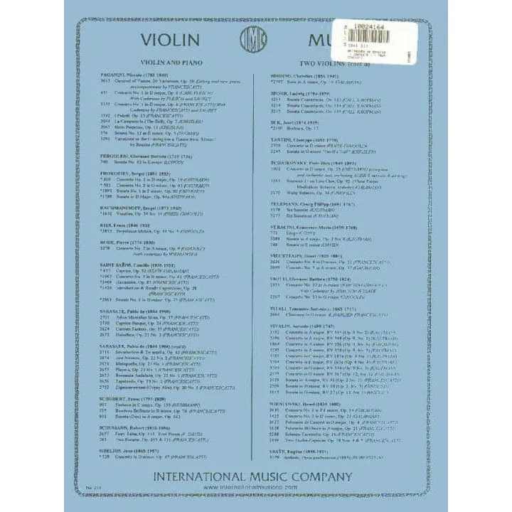 Beethoven 10 Violinsonaten Noten Francescatti komplett