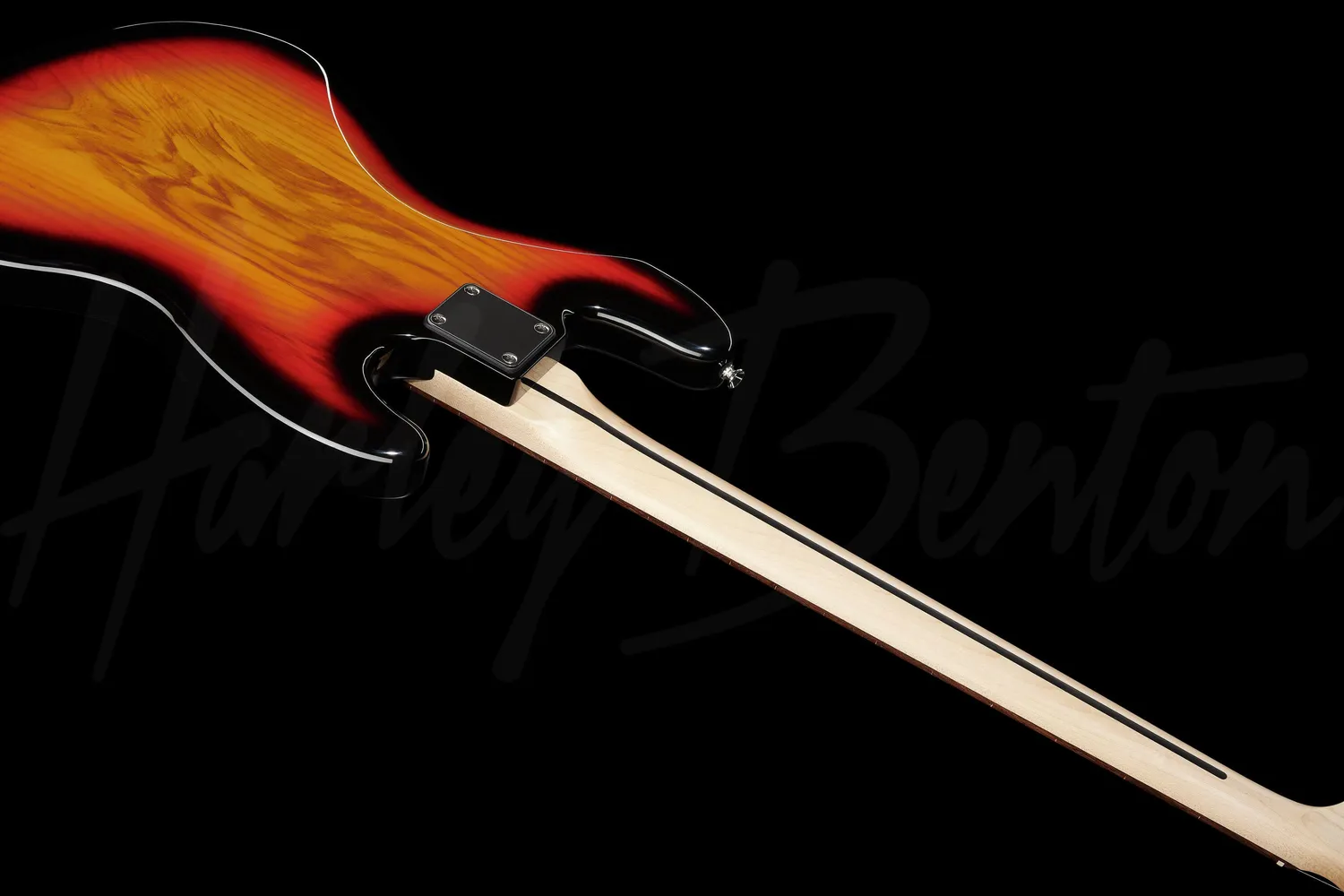 Harley Benton JB-40FL LH Fretless E-Bass Sunburst Linkshänder