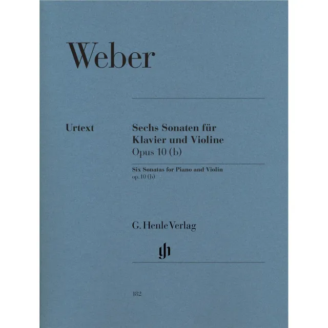 Henle Weber 6 Violinsonaten Op.10 Noten Violine Klavier Urtext