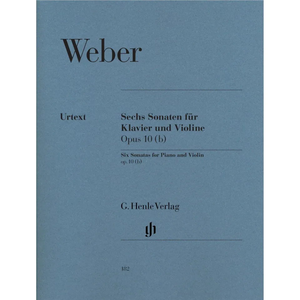 Henle Weber 6 Violinsonaten Op.10 Noten Violine Klavier Urtext