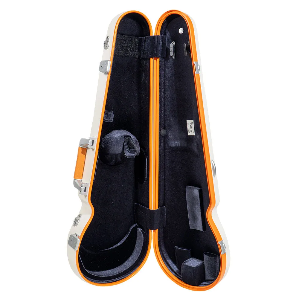 BAM Graffiti Hightech Contour Violinkoffer 4/4 Weiß-Orange