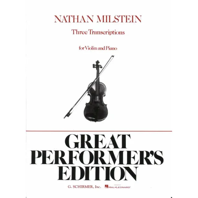 Milstein Three Transcriptions Violine Klavier Noten