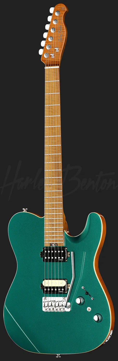Harley Benton Fusion-T II HH E-Gitarre Ocean Turquoise Humbucker