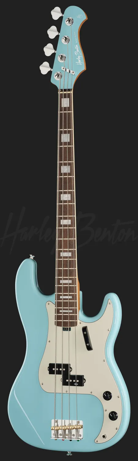 Harley Benton Pro MV-4P E-Bass Daphne Blue Alnico