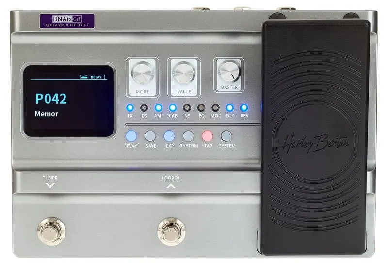 Harley Benton Standard DNAfx GiT Multieffektgerät mit Pedal