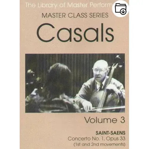 Shar Casals Master Class Vol. 3 Noten Cello Unterricht
