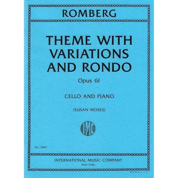 International Romberg Thema Variationen Rondo Cellonoten Klavier