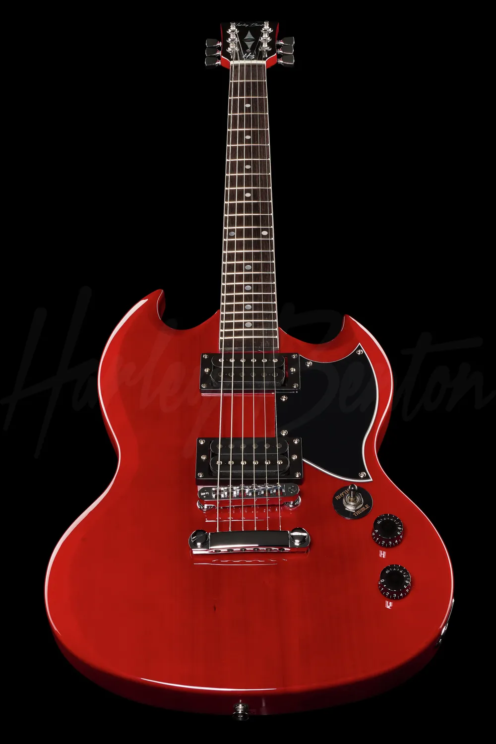 Harley Benton Vintage DC-200 CH E-Gitarre Cherry Doublecut