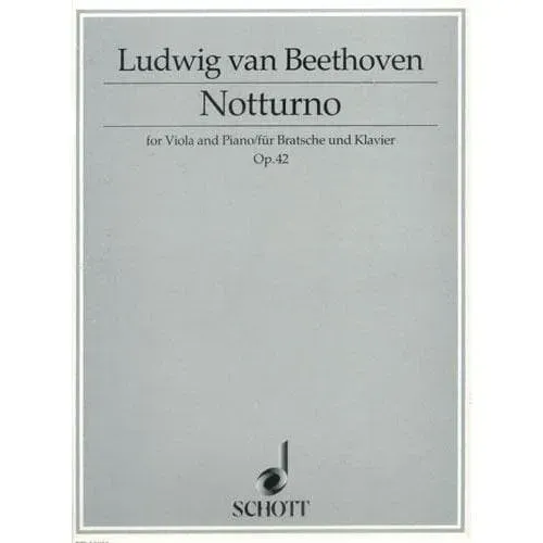 Beethoven Notturno D-Dur op.42 Viola-Klavier Noten Schott