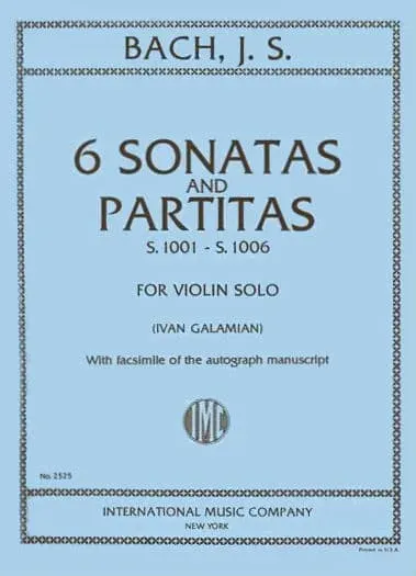 International Bach Sonaten Partiten Violine Galamian Noten