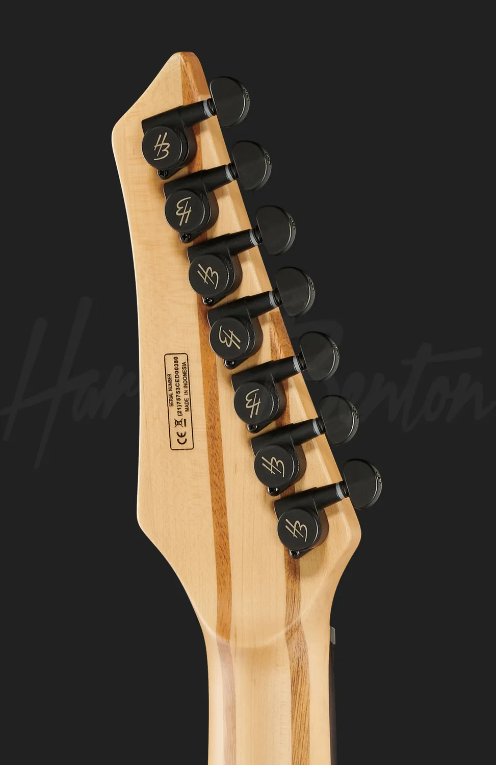 Harley Benton Amarok-7 E-Gitarre LH Flame Burst 7-saitig EMG