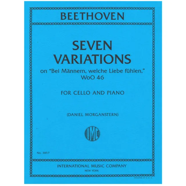 International Beethoven Variationen WoO 46 Cellonoten Klavier