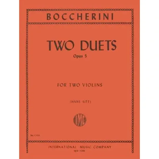 International Boccherini 2 Duette op. 5 Violinduett Noten
