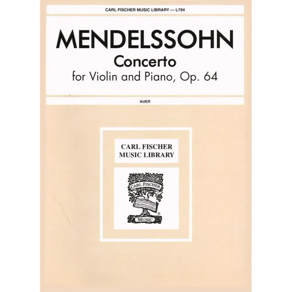 Carl Fischer Mendelssohn Konzert e-moll op 64 Violinnoten Auer