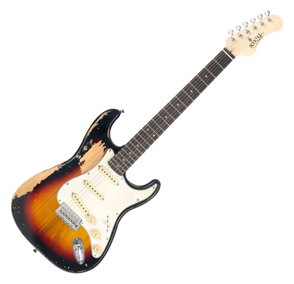 Rocktile Vinstage ST-BBSB E-Gitarre Sunburst Relic