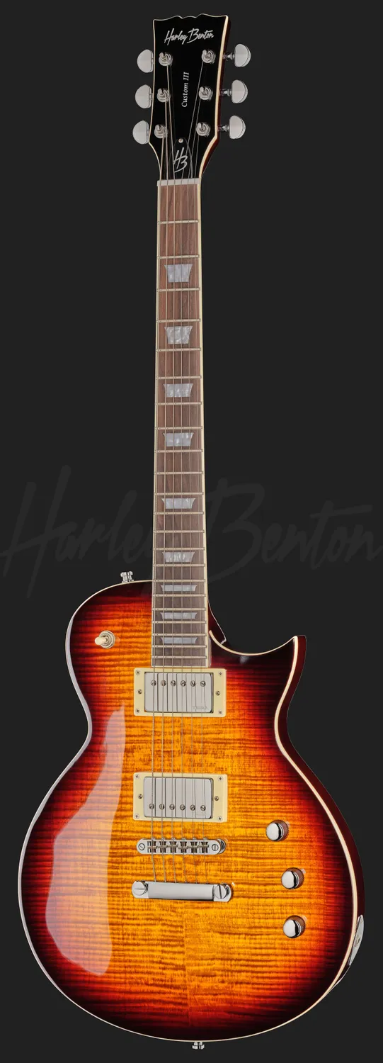 Harley Benton SC-Custom III Desert Burst E-Gitarre Humbucker