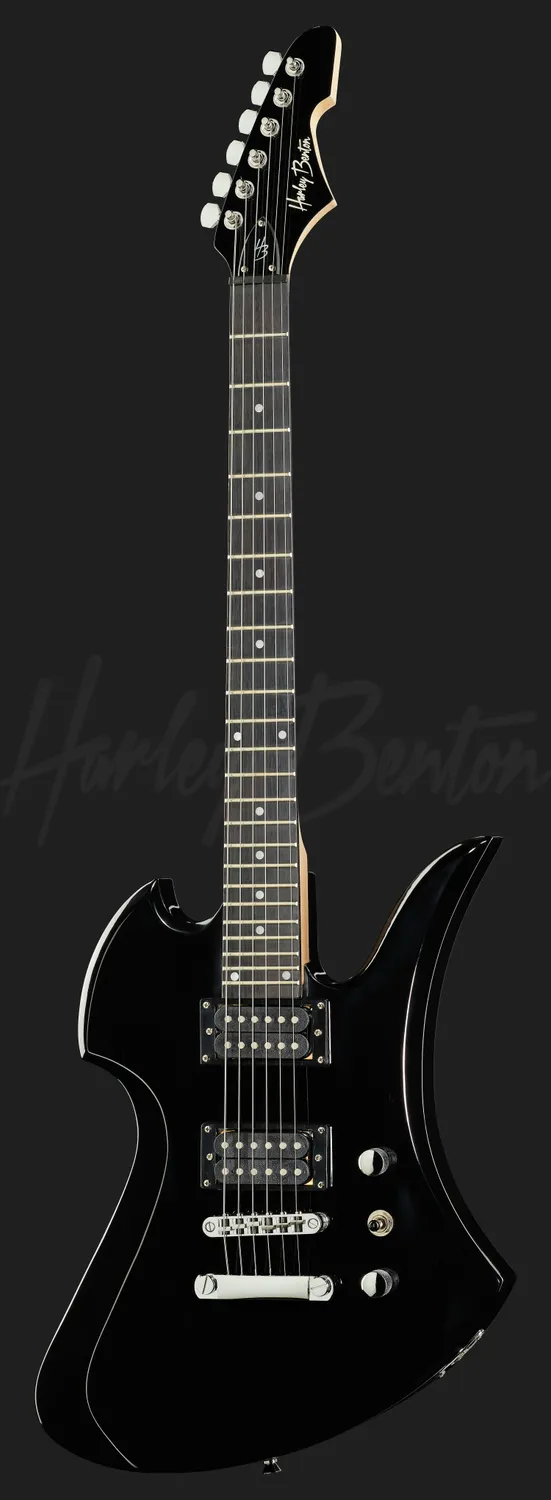 Harley Benton Student MB-20 Black E-Gitarre Schwarz High-Gain