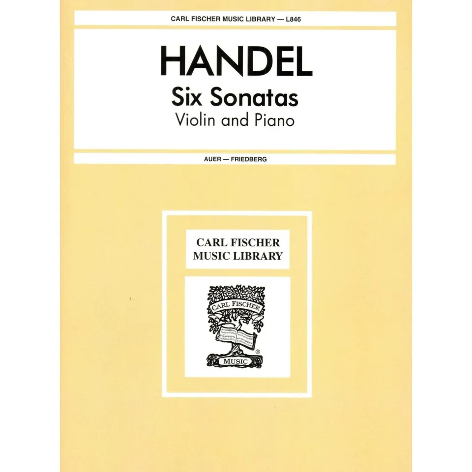 Carl Fischer Händel 6 Sonaten Noten Violine Klavier Auer