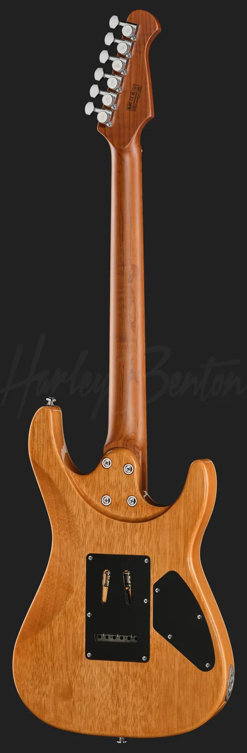 Harley Benton Fusion-IV HSS LH E-Gitarre Linkshänder blau