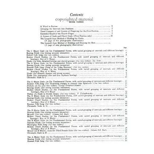 Auer Graded Course Book 3 Geigennoten Elementarstufe