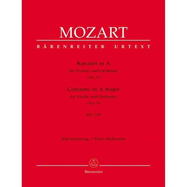Bärenreiter Mozart Konzert Nr. 5 K 219 Violine Klavier