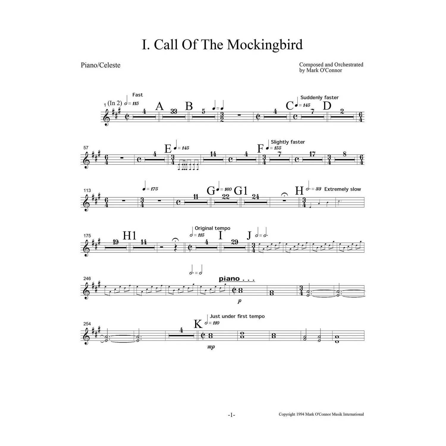 Shar Music O'Connor Three Pieces Noten Schlagzeug Download