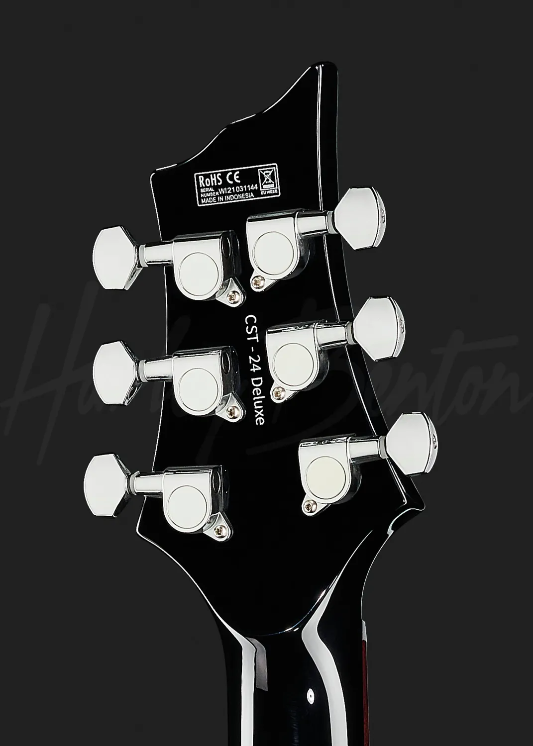 Harley Benton Deluxe CST-24 BK E-Gitarre Schwarz Humbucker