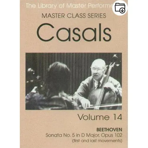 Casals Master Class Volume 14 Noten Meisterkurs Cello