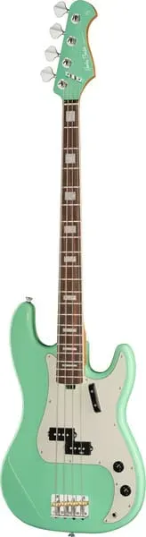 Harley Benton MV-4P E-Bass Seafoam Green 4-saitig Alnico