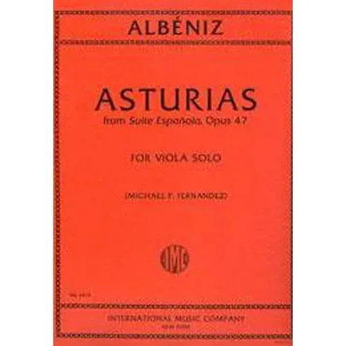 Albéniz Asturias op.47 Viola Noten Fernandez