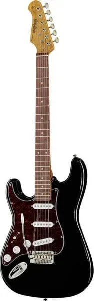 Harley Benton Classic ST-62 LH BK E-Gitarre links schwarz