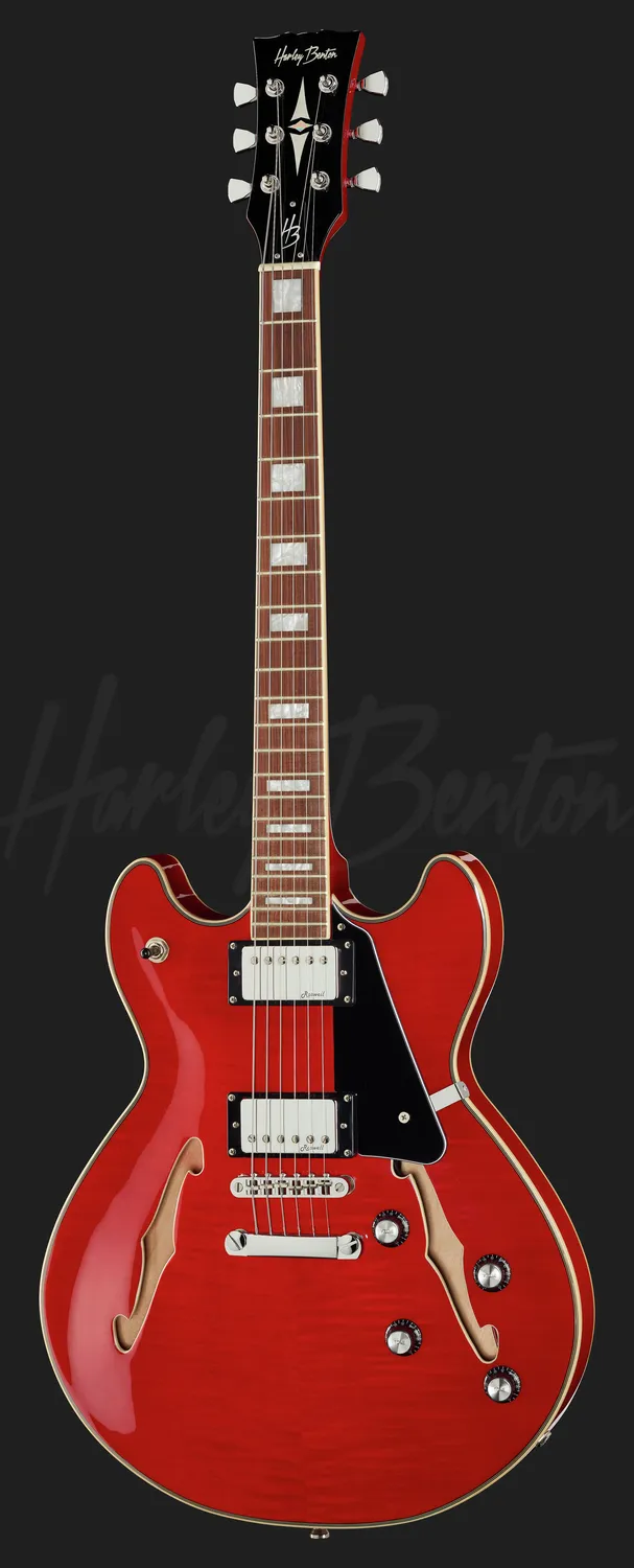 Harley Benton HB-35Plus CH E-Gitarre Cherry halbakustisch