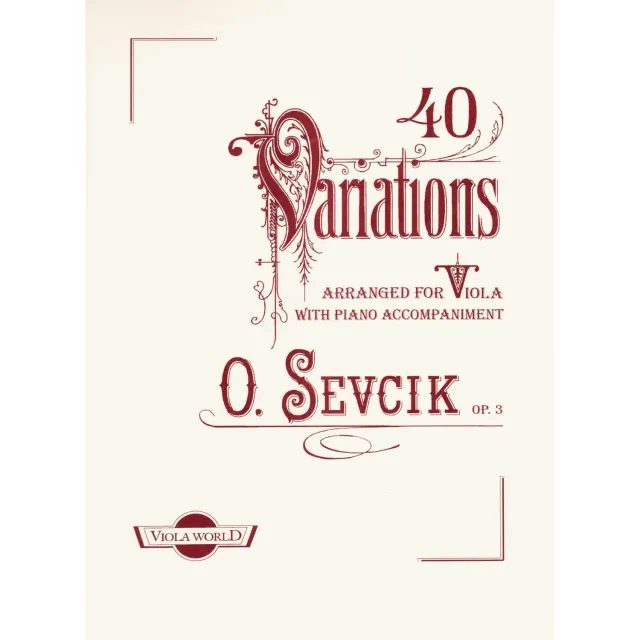 Sevcik 40 Variationen Op 3 Noten Viola Arnold Viola World