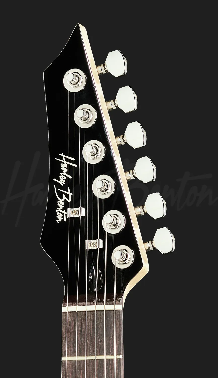 Harley Benton RG-Junior LH E-Gitarre Black Linkshand 3/4